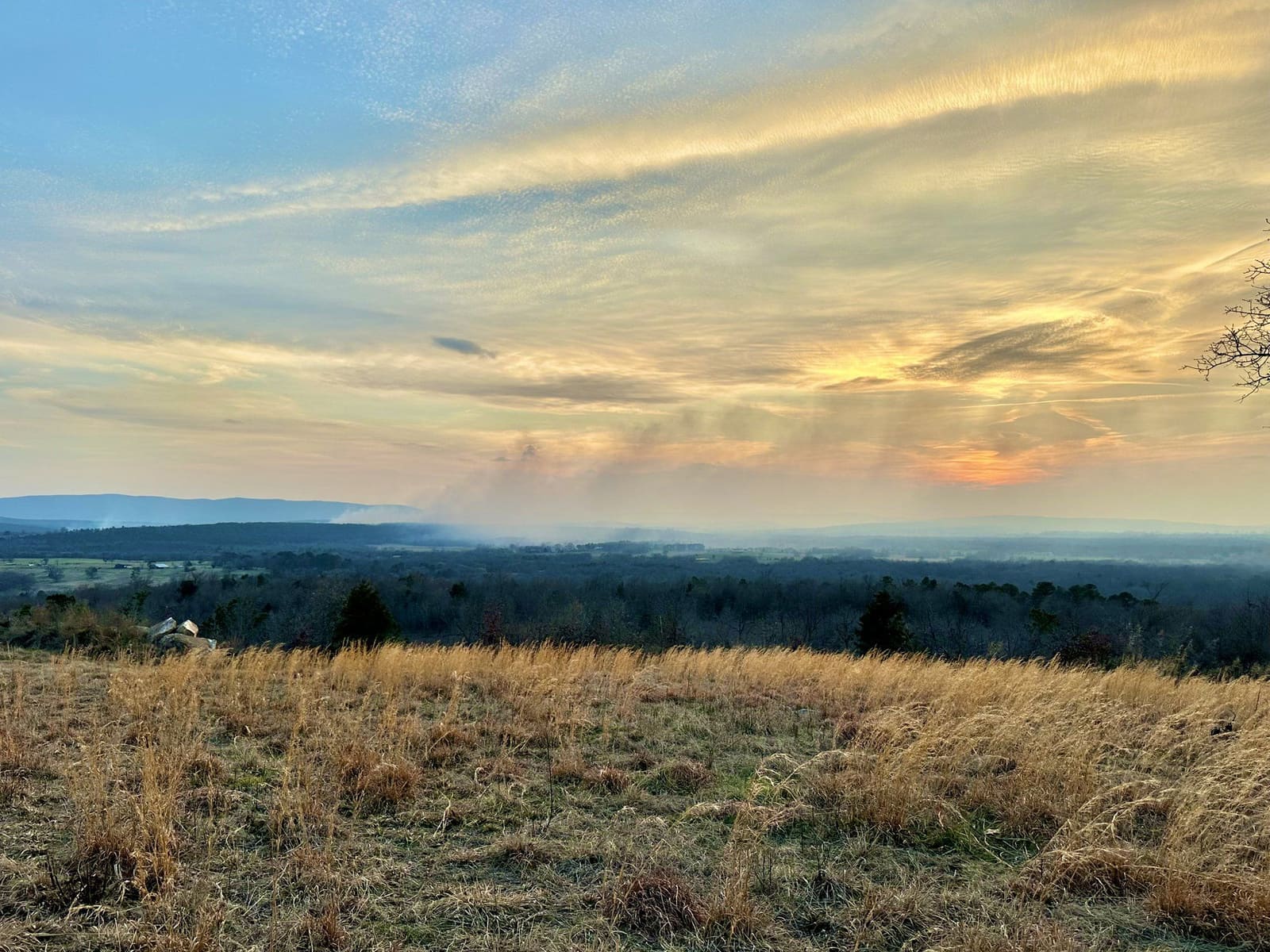 Watching the Forest Service's controlled burns from the hilltop