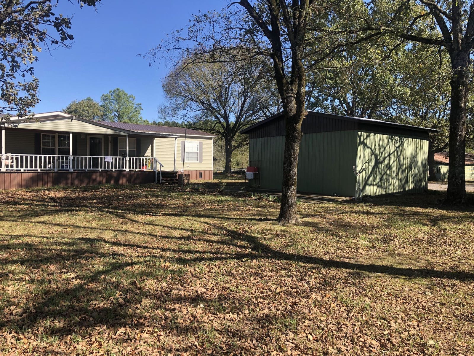 The house and shop under the oaks
